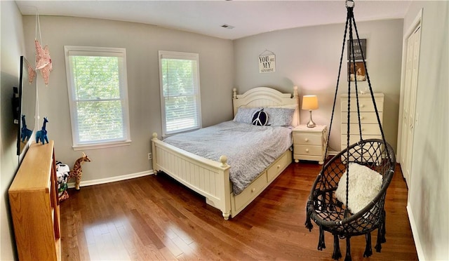 203 Catawbah Rd, Clemson, SC 29631 - bedroom with dark wood-type flooring and baseboards