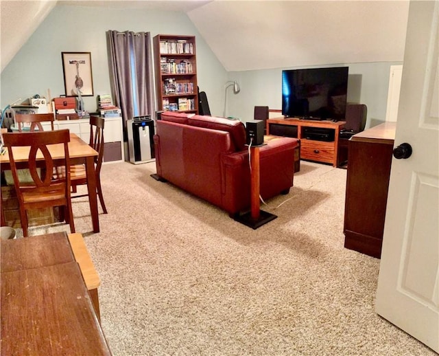 203 Catawbah Rd, Clemson, SC 29631 - living area with light carpet and vaulted ceiling