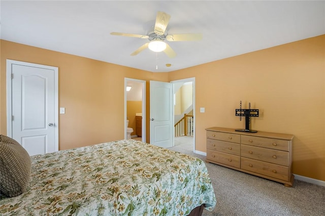 223 Inlet Pointe Dr, Anderson, SC 29625 - bedroom featuring light colored carpet and a ceiling fan