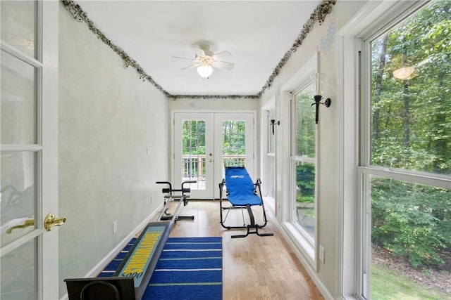 101 Jocassee Falls Rd, Salem, SC 29676 - sunroom / solarium featuring french doors and wood finished floors