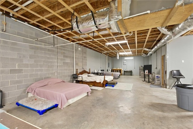 101 Jocassee Falls Rd, Salem, SC 29676 - basement with concrete block wall
