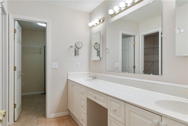537 Sullivans Way, Seneca, SC 29678 - full bathroom featuring double vanity, tile patterned flooring, and a spacious closet