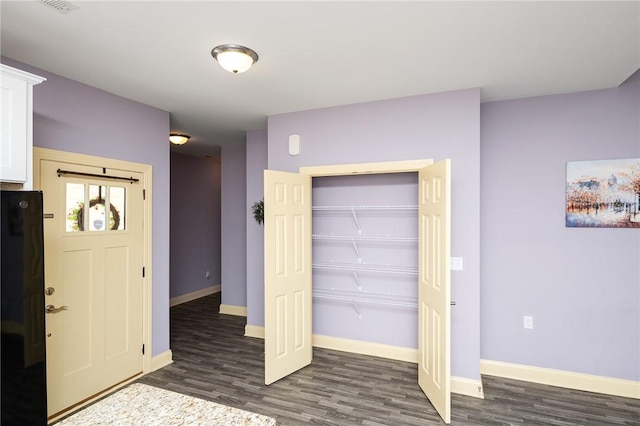 128 Willys Creek Cir, Pickens, SC 29671 - entrance foyer with dark wood finished floors