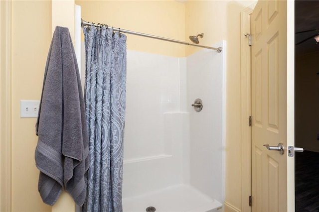 128 Willys Creek Cir, Pickens, SC 29671 - bathroom featuring a shower with shower curtain