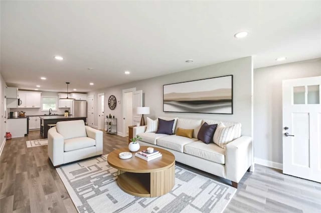 121 Brookmeade Dr Unit A & B, Anderson, SC 29624 - living area featuring wood finished floors and recessed lighting