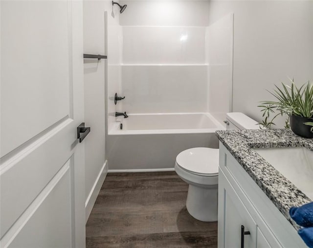 121 Brookmeade Dr Unit A & B, Anderson, SC 29624 - full bath with wood finished floors, vanity, and washtub / shower combination