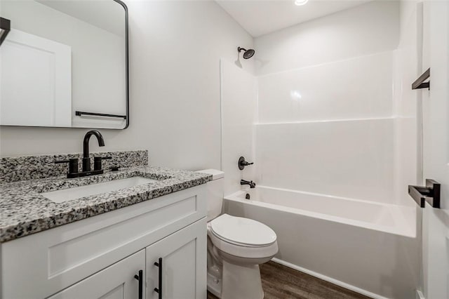 121 Brookmeade Dr Unit A & B, Anderson, SC 29624 - bathroom with wood finished floors, vanity, and shower / bathtub combination