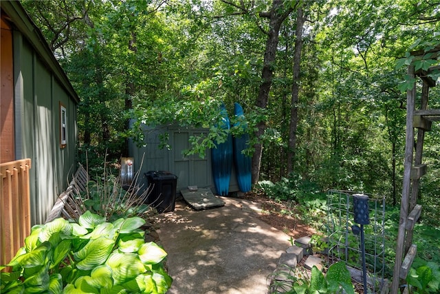 318 Weeping Willow Dr, Seneca, SC 29672 - view of patio / terrace featuring a shed