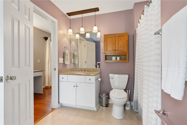 318 Weeping Willow Dr, Seneca, SC 29672 - full bathroom with vanity and wood finished floors