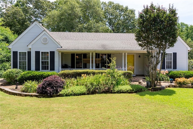 318 Weeping Willow Dr, Seneca, SC 29672 - ranch-style house featuring a front yard and a shingled roof