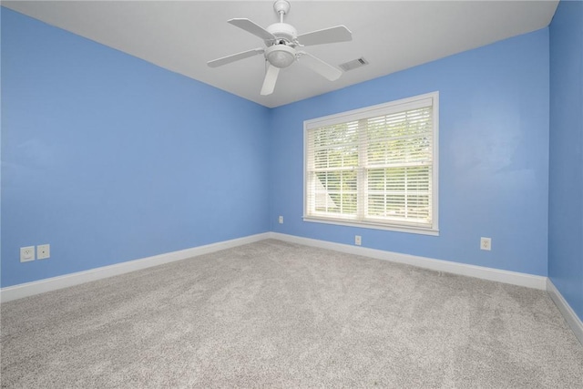 124 Bluestone Ct, Easley, SC 29642 - carpeted spare room with baseboards and a ceiling fan