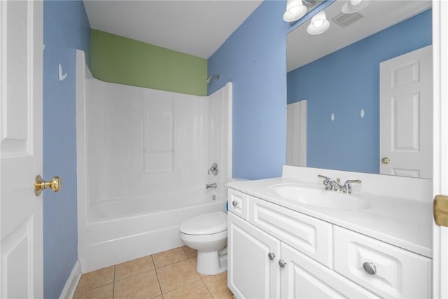 124 Bluestone Ct, Easley, SC 29642 - bathroom with vanity,  shower combination, and tile patterned floors