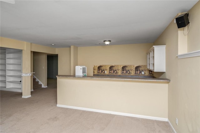 124 Bluestone Ct, Easley, SC 29642 - bar area with light carpet and stairs