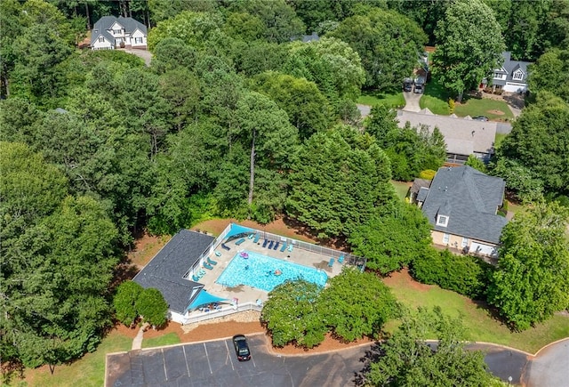 124 Bluestone Ct, Easley, SC 29642 - bird's eye view of a pool area