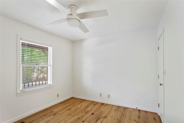 275 Lakeside Dr, Mountain Rest, SC 29664 - empty room with light wood-style floors and ceiling fan