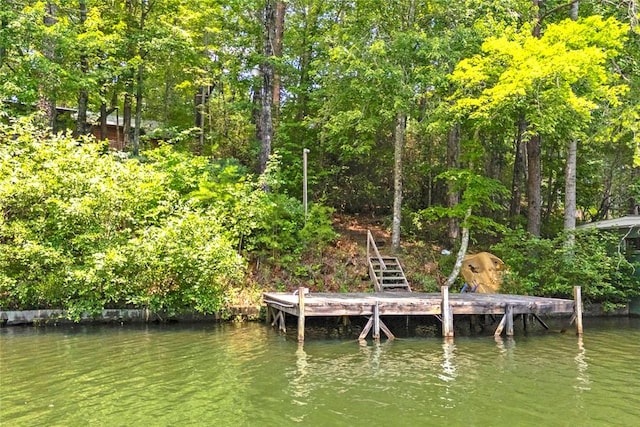 275 Lakeside Dr, Mountain Rest, SC 29664 - dock featuring a water view