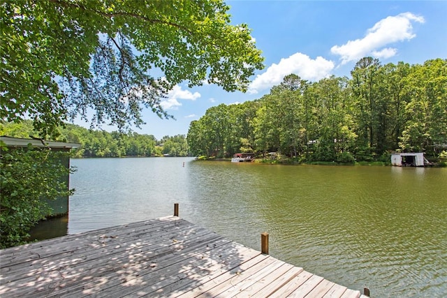 275 Lakeside Dr, Mountain Rest, SC 29664 - dock with a water view and a forest view