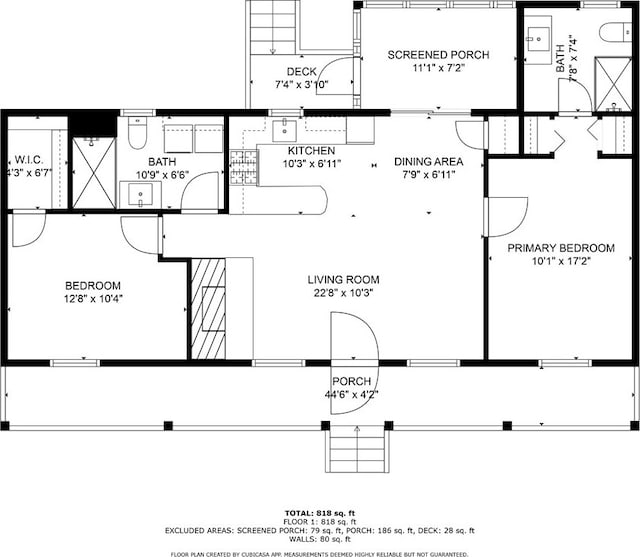 275 Lakeside Dr, Mountain Rest, SC 29664 - view of room layout