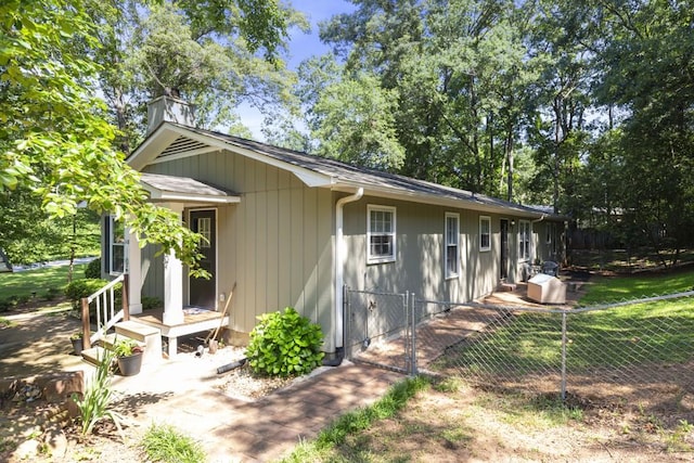 118 Nonna Ln, Seneca, SC 29678 - view of property exterior with a chimney and a gate