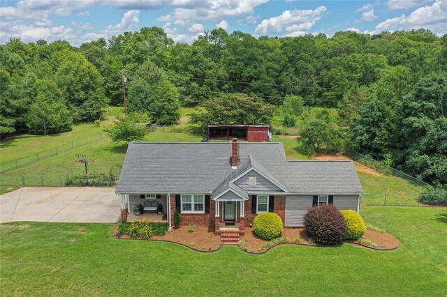 412 Singleton Rd, Anderson, SC 29625 - view of front of property featuring brick siding and a wooded view