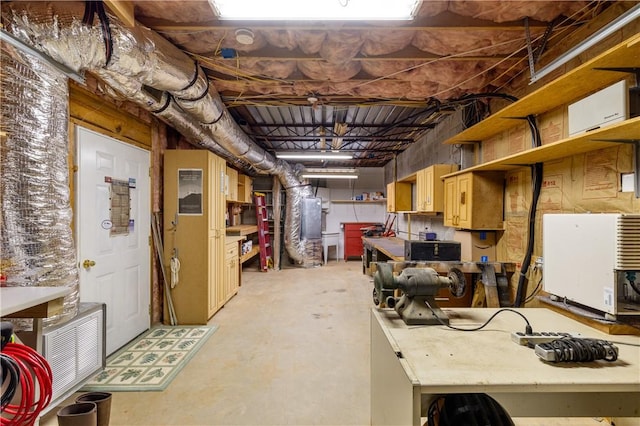 15067 Beacon Ridge Dr, Seneca, SC 29678 - unfinished basement with a workshop area