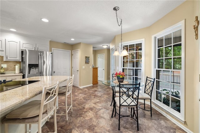 15067 Beacon Ridge Dr, Seneca, SC 29678 - dining space featuring recessed lighting and a chandelier