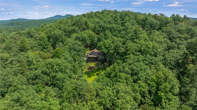 209 Falcon Crest Way, Pickens, SC 29671 - view from above of property with a forest