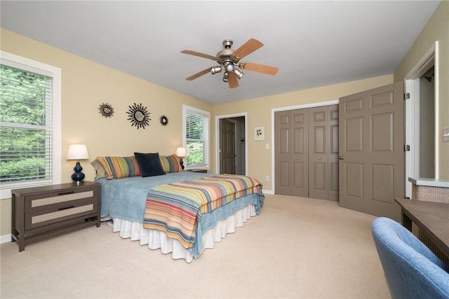 209 Falcon Crest Way, Pickens, SC 29671 - bedroom with multiple windows, carpet flooring, and a closet