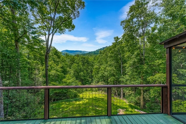 209 Falcon Crest Way, Pickens, SC 29671 - mountain view featuring a heavily wooded area