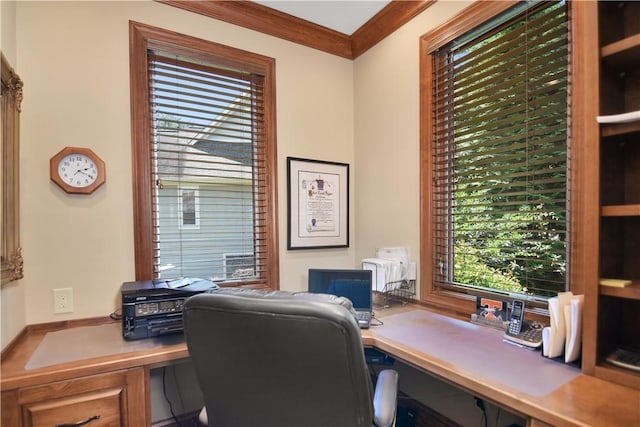 124 Pineridge Pointe Dr, Seneca, SC 29672 - office area with crown molding