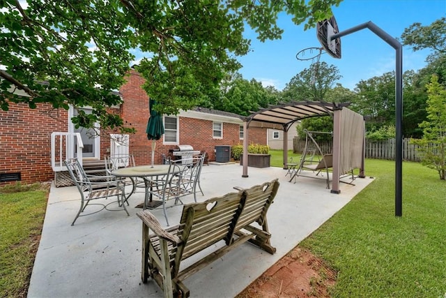 200 Camille St, Easley, SC 29642 - view of patio with a pergola and area for grilling