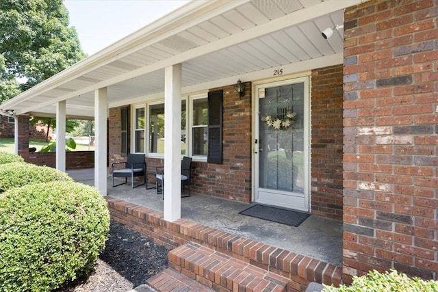 215 Ridgecrest Dr, Easley, SC 29640 - entrance to property with covered porch and brick siding
