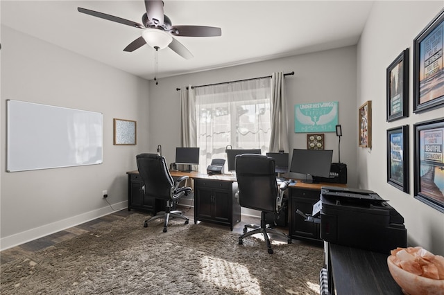 500 Serria Way, Seneca, SC 29678 - office space featuring wood finished floors and a ceiling fan