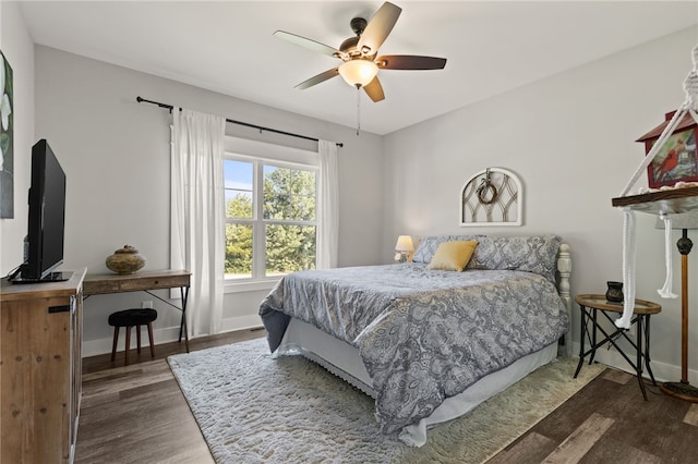 500 Serria Way, Seneca, SC 29678 - bedroom featuring wood finished floors and a ceiling fan