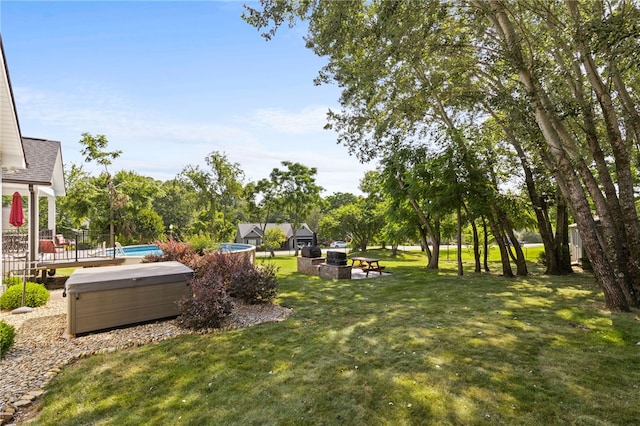 500 Serria Way, Seneca, SC 29678 - view of green lawn with an outdoor pool