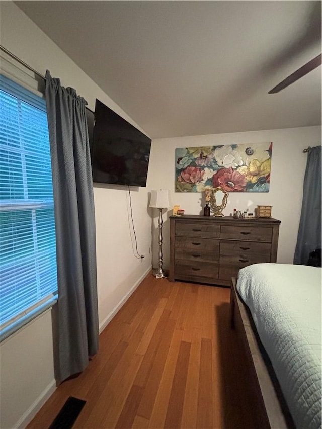 1430 W Main St, West Union, SC 29696 - bedroom featuring wood finished floors and ceiling fan
