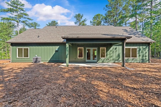 915 Coachmans Trl, West Union, SC 29696 - back of house with french doors, a patio, and roof with shingles
