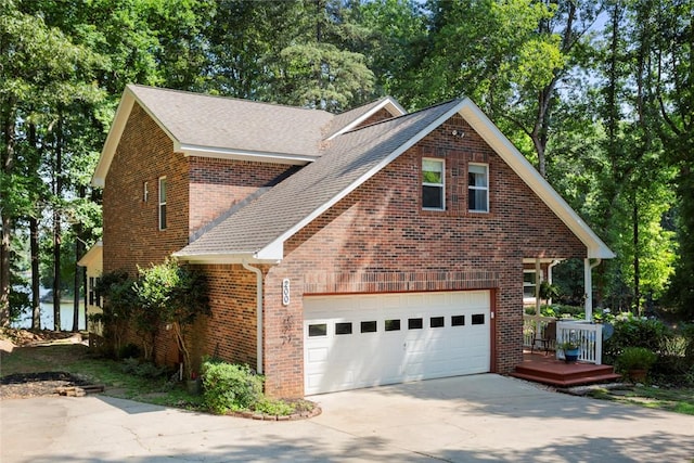 200 Mullins Ford Landing Rd, Westminster, SC 29693 - view of front of home featuring concrete driveway, a shingled roof, brick siding, and view of scattered trees