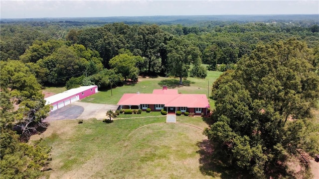 150 Prater Dr, Seneca, SC 29678 - aerial view of property and surrounding area with a heavily wooded area