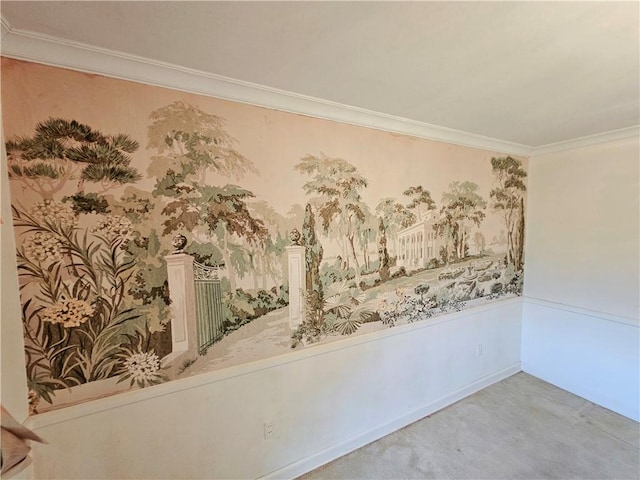 150 Prater Dr, Seneca, SC 29678 - unfurnished room featuring crown molding and carpet floors
