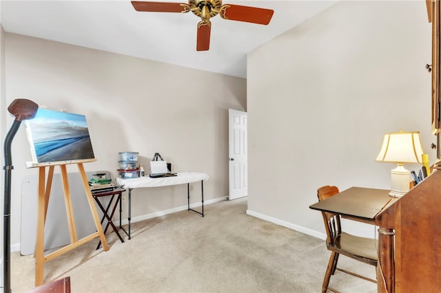 4 Slack Tide Ct, Salem, SC 29676 - carpeted office with ceiling fan and baseboards