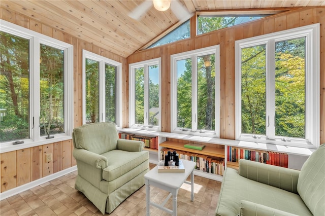 4 Slack Tide Ct, Salem, SC 29676 - sunroom / solarium with lofted ceiling and wood walls