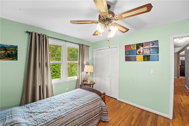 4 Grandview Rd, Travelers Rest, SC 29690 - bedroom featuring wood finished floors, a closet, and a ceiling fan