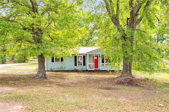 805 Cooley Bridge Rd, Pelzer, SC 29669 - view of front of property featuring covered porch and a metal roof