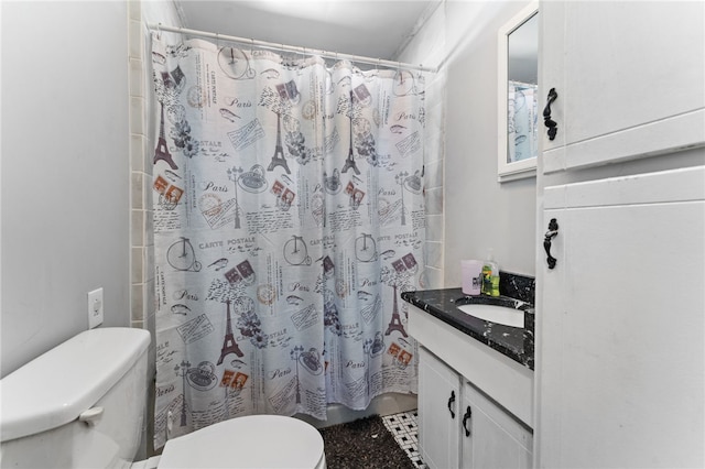 805 Cooley Bridge Rd, Pelzer, SC 29669 - bathroom featuring vanity and a shower with shower curtain