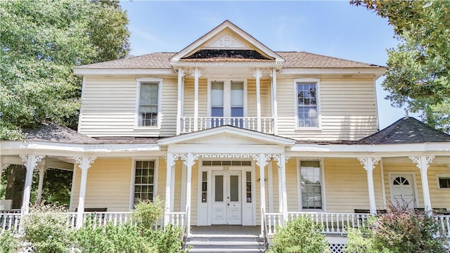 200 W N 1st St, Seneca, SC 29678 - view of front of home with covered porch and a shingled roof