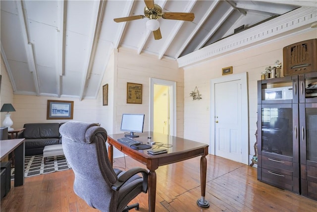 200 W N 1st St, Seneca, SC 29678 - office with dark wood finished floors and ceiling fan