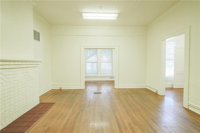 200 W N 1st St, Seneca, SC 29678 - unfurnished room featuring ornamental molding and hardwood / wood-style floors