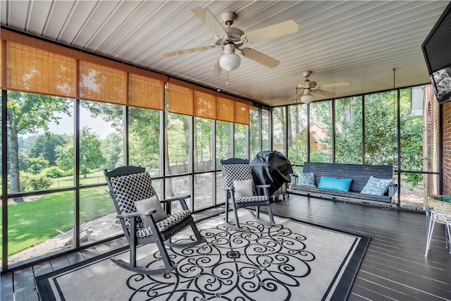 105 Wren Crossing Ct, Easley, SC 29642 - sunroom / solarium with ceiling fan