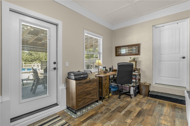 701 Durham Brown Rd, Seneca, SC 29678 - office area featuring wood finished floors